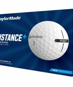 TaylorMade Distance+ Golf Balls - White - 12 Pack -Second Hand Clubs Sales distance white 6