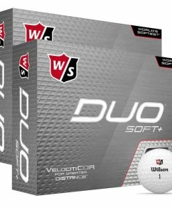 Wilson Staff DUO Soft+ Golf Balls - White - 3 For 2! -Second Hand Clubs Sales duo soft double dozen hero 1 1