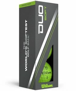 Wilson Staff Duo Soft Golf Balls - Green - 12 Pack -Second Hand Clubs Sales duo soft green 3