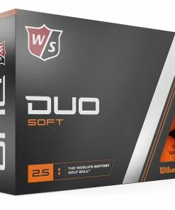 Wilson Staff Duo Soft Golf Balls - Orange - 12 Pack -Second Hand Clubs Sales duo soft orange 1