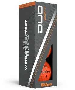 Wilson Staff Duo Soft Golf Balls - Orange - 12 Pack -Second Hand Clubs Sales duo soft orange 3