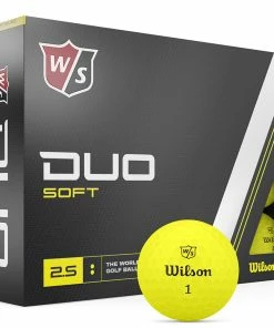 Wilson Staff Duo Soft Golf Balls - Yellow - 12 Pack
