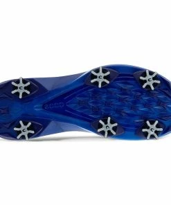 ECCO Biom G5 Waterproof Spiked Shoes - White/Blue Depths 11 ECCO Biom G5 Waterproof Spiked Shoes - White/Blue Depths -Second Hand Clubs Sales ecco biom g5 spiked shoes white blue dephs 2