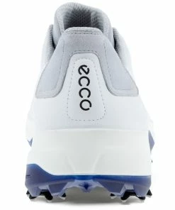 ECCO Biom G5 Waterproof Spiked Shoes - White/Blue Depths 12 ECCO Biom G5 Waterproof Spiked Shoes - White/Blue Depths -Second Hand Clubs Sales ecco biom g5 spiked shoes white blue dephs 3