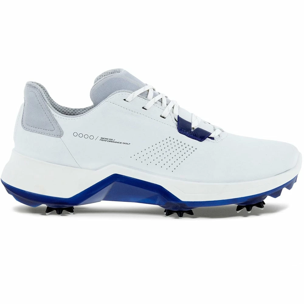 ECCO Biom G5 Waterproof Spiked Shoes - White/Blue Depths 3 ECCO Biom G5 Waterproof Spiked Shoes - White/Blue Depths