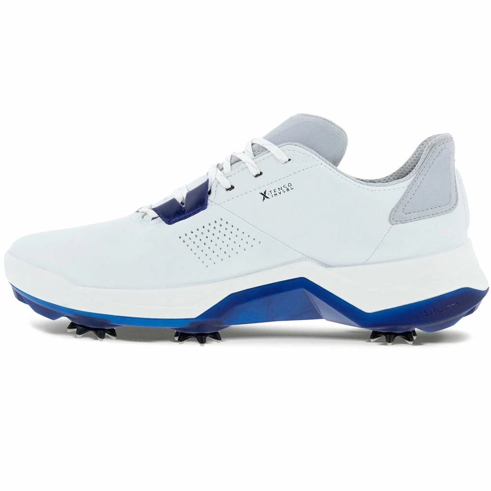 ECCO Biom G5 Waterproof Spiked Shoes - White/Blue Depths 7 ECCO Biom G5 Waterproof Spiked Shoes - White/Blue Depths - Image 5