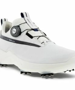 ECCO Biom G5 BOA Waterproof Spiked Shoes - White/Black -Second Hand Clubs Sales ecco golf biom g5 boa spiked shoes white black 7