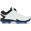 ECCO Biom G3 BOA Spiked Shoes - White/Black -Second Hand Clubs Sales ecco ladies biom g3 spiked shoes whiteblack 1