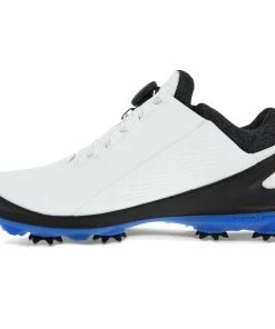 ECCO Biom G3 BOA Spiked Shoes - White/Black -Second Hand Clubs Sales ecco ladies biom g3 spiked shoes whiteblack 3