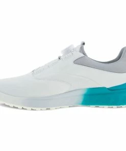 ECCO S-Three BOA Waterproof Spikeless Shoes - White/Caribbean/Concrete -Second Hand Clubs Sales ecco s three boa waterproof spikeless shoes whitecaribconcrete 3