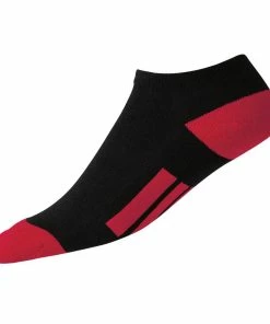 FootJoy ProDry Lowcut Junior Socks - Black/Red