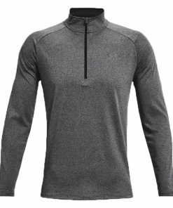 Under Armour Tech 2.0 1/2 Zip Pullover - Carbon Heather -Second Hand Clubs Sales ezgif 2 65925191bf78