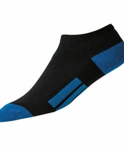 FootJoy ProDry Lowcut Junior Socks - Black/Blue