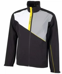 Galvin Green Apollo Waterproof Jacket - Black/White/Yellow