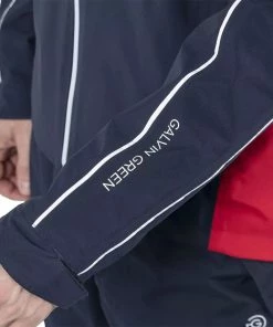 Galvin Green Ace Waterproof Jacket - Navy/Red/White -Second Hand Clubs Sales ezgif 7 a75e3089c33c