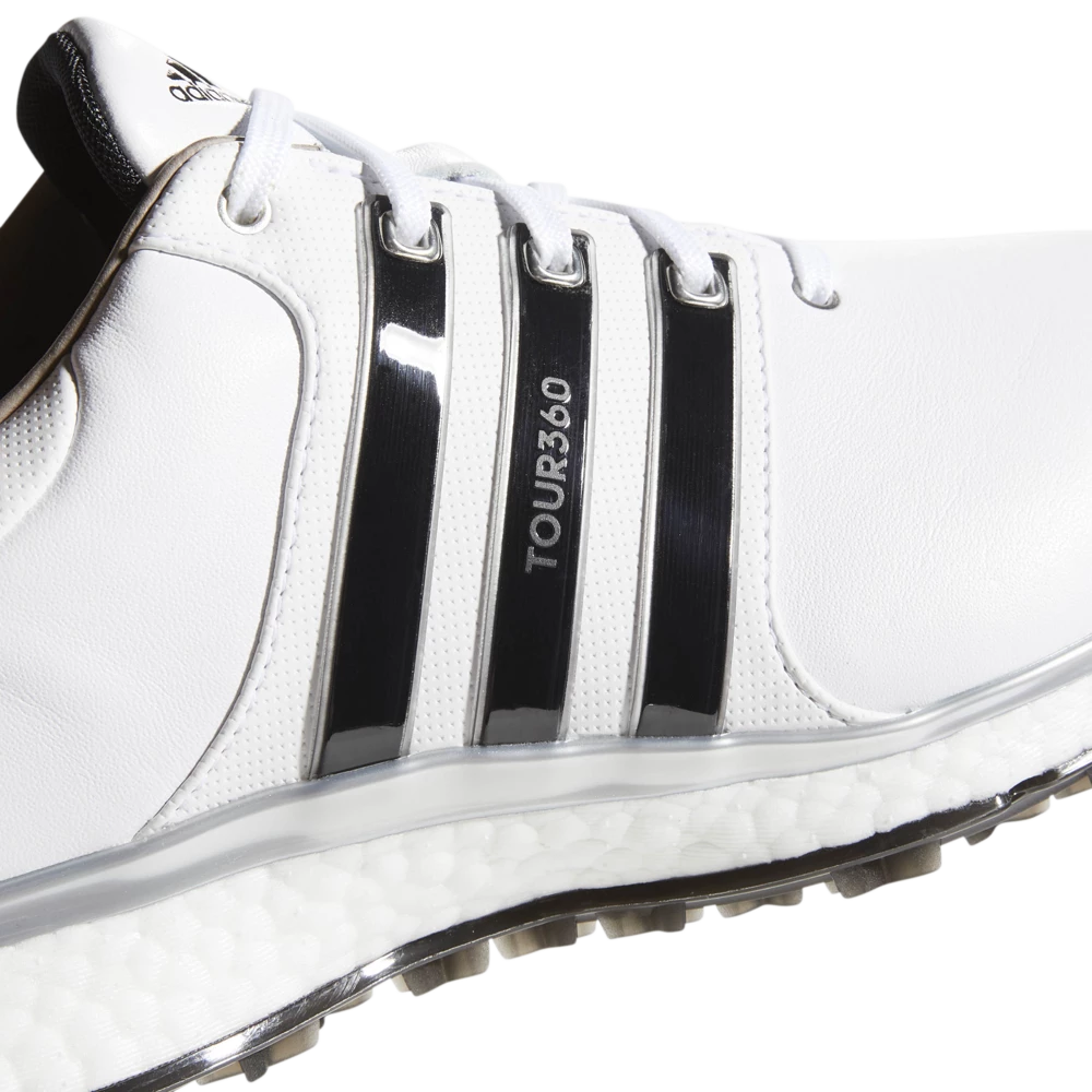 Adidas Tour 360 XT-SL Waterproof Spikeless Shoes - White/Black/Silver 9 Adidas Tour 360 XT-SL Waterproof Spikeless Shoes - White/Black/Silver - Image 7