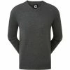 FootJoy Wool Blend V-Neck Pullover - Heather Charcoal 1 FootJoy Wool Blend V-Neck Pullover - Heather Charcoal -Second Hand Clubs Sales foojoy heather brown grey
