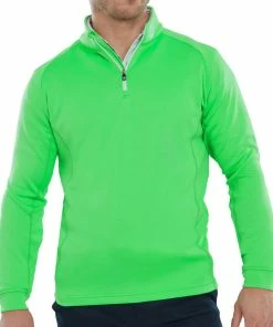 FootJoy Chill-Out 1/4 Zip Pullover - Green -Second Hand Clubs Sales footjoy chill out 14 zip pullover green 3