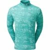 FootJoy Cloud Camo 1/4 Zip Pullover - Maui Blue