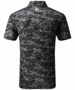FootJoy Cloud Camo Polo Shirt - Black -Second Hand Clubs Sales footjoy cloud camo polo shirt black 2