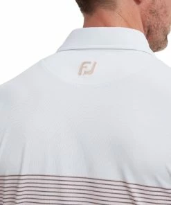 FootJoy Colour Block Pique Polo Shirt - White/Graphite/Quartz Pink 11 FootJoy Colour Block Pique Polo Shirt - White/Graphite/Quartz Pink -Second Hand Clubs Sales footjoy colour block pique polo shirt whitegraphitequartzpink 5