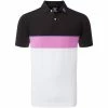 FootJoy Colour Theory Polo Shirt - Black/Violet/Orchid/White -Second Hand Clubs Sales footjoy colour theory polo shirt blackvioletochridwhite 1