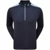 FootJoy Contrast Chill-Out Xtreme 1/4 Zip Pullover - Navy/Sky 2 FootJoy Contrast Chill-Out Xtreme 1/4 Zip Pullover - Navy/Sky -Second Hand Clubs Sales footjoy contrast chill out xtreme 14 zip pullover navy sky 1