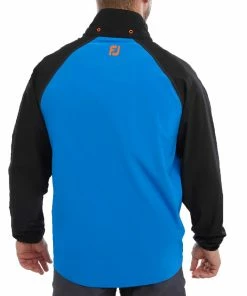 FootJoy HydroTour Waterproof Jacket - Sapphire/Black/Orange -Second Hand Clubs Sales footjoy fj hydrotour waterproof jacket sapphireblackorange 4