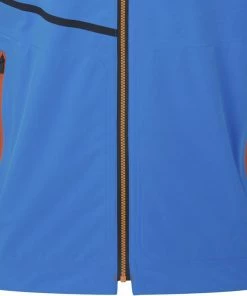 FootJoy HydroTour Waterproof Jacket - Sapphire/Black/Orange -Second Hand Clubs Sales footjoy fj hydrotour waterproof jacket sapphireblackorange 5