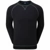 FootJoy French Terry Crew Neck Sweater - Heather Navy -Second Hand Clubs Sales footjoy french terry crew neck sweater heather navy 1