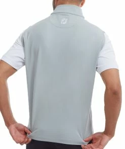 FootJoy Full-Zip Knit Vest - Grey -Second Hand Clubs Sales footjoy full zip knit vest grey 4