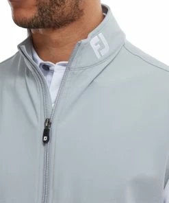 FootJoy Full-Zip Knit Vest - Grey -Second Hand Clubs Sales footjoy full zip knit vest grey 5