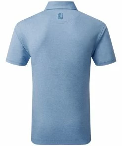 FootJoy Heather Self Collar Polo Shirt - Cobalt -Second Hand Clubs Sales footjoy heather self collar polo shirt cobalt 2