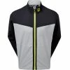 FootJoy HydroLite Waterproof Jacket - Black/Grey/Lime -Second Hand Clubs Sales footjoy hydrolite waterproof jacket black grey lime 1