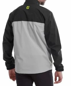 FootJoy HydroLite Waterproof Jacket - Black/Grey/Lime -Second Hand Clubs Sales footjoy hydrolite waterproof jacket black grey lime 3