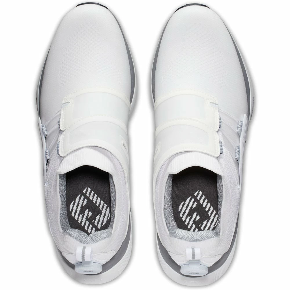 FootJoy Hyperflex BOA Waterproof Spiked Shoes - White/Black 6 FootJoy Hyperflex BOA Waterproof Spiked Shoes - White/Black - Image 4