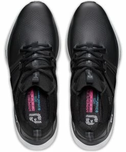 FootJoy Hyperflex Carbon Waterproof Spiked Shoes - Black/White/Grey -Second Hand Clubs Sales footjoy hyperflex carbon spiked shoes blackwhitegrey 4