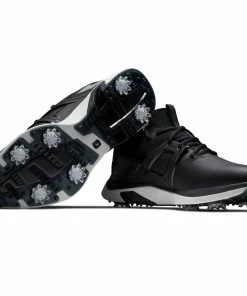 FootJoy Hyperflex Carbon Waterproof Spiked Shoes - Black/White/Grey -Second Hand Clubs Sales footjoy hyperflex carbon spiked shoes blackwhitegrey 5