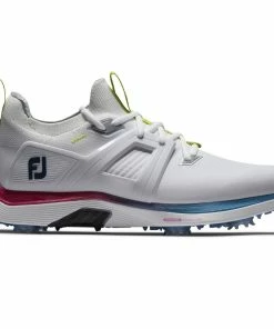 ADIDAS FootJoy Hyperflex Carbon Waterproof Spiked Shoes - White/Blue/Purple
