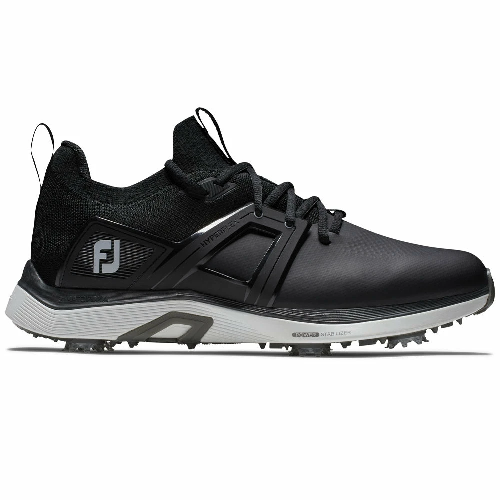 ADIDAS FootJoy Hyperflex Waterproof Spiked Shoes - Black/White/Grey 3 ADIDAS FootJoy Hyperflex Waterproof Spiked Shoes - Black/White/Grey