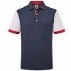 FootJoy Jr Colour Block Polo Shirt - Navy/White -Second Hand Clubs Sales footjoy jr colour block polo shirt navywhite 1