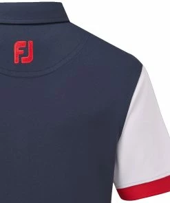 FootJoy Jr Colour Block Polo Shirt - Navy/White -Second Hand Clubs Sales footjoy jr colour block polo shirt navywhite 4