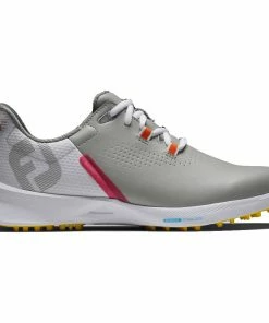 FootJoy Ladies FUEL Spikeless Shoes - Grey/Yellow/Pink
