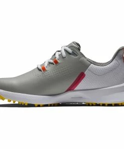 FootJoy Ladies FUEL Spikeless Shoes - Grey/Yellow/Pink -Second Hand Clubs Sales footjoy ladies fuel shoes greyyellowpink 3