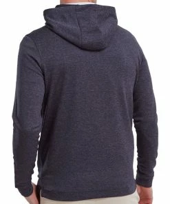 FootJoy Lightweight Hoodie - Heather Navy -Second Hand Clubs Sales footjoy lightweight hoodie heather navy 4