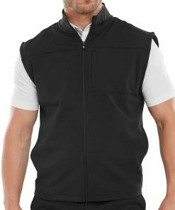FootJoy Ottoman Knit Vest - Black -Second Hand Clubs Sales footjoy ottoman knit vest black 3