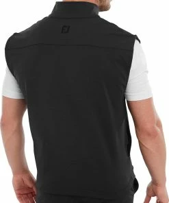 FootJoy Ottoman Knit Vest - Black -Second Hand Clubs Sales footjoy ottoman knit vest black 4