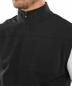 FootJoy Ottoman Knit Vest - Black -Second Hand Clubs Sales footjoy ottoman knit vest black 5