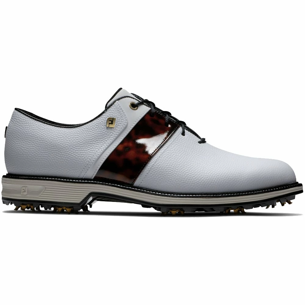 Golf Clearance Online FootJoy Premiere Series Limited Edition Garrett Leight Spiked Shoes - White/Tortoise Packard 3 Golf Clearance Online FootJoy Premiere Series Limited Edition Garrett Leight Spiked Shoes - White/Tortoise Packard