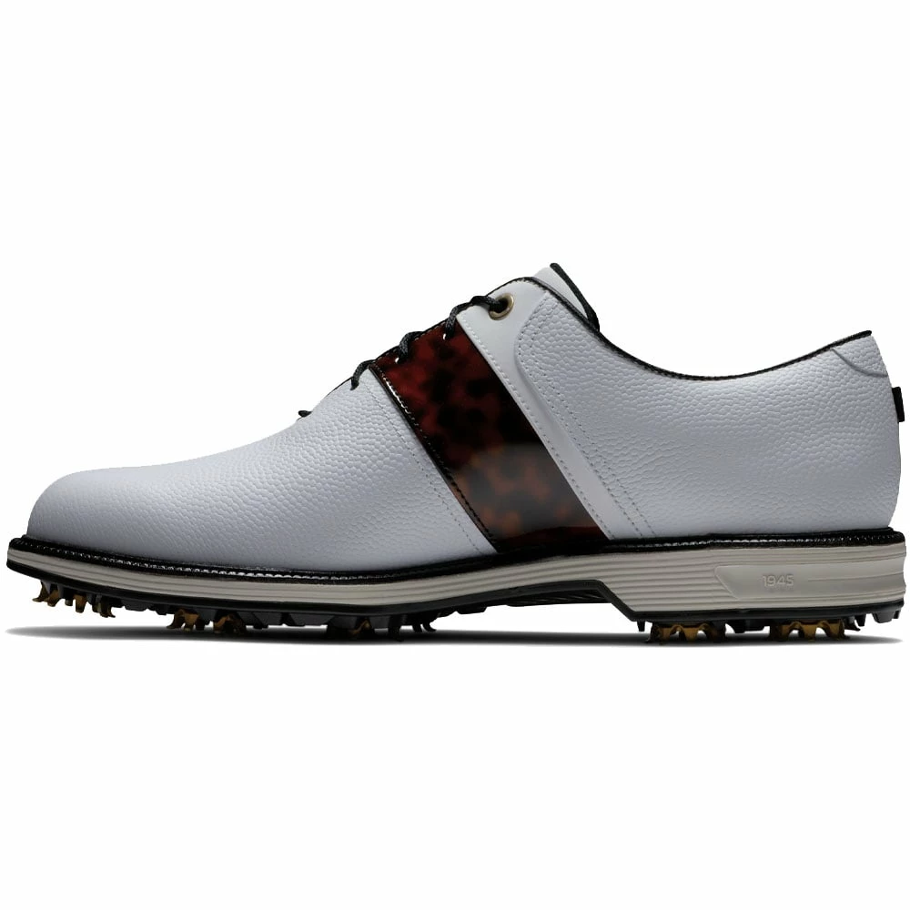 Golf Clearance Online FootJoy Premiere Series Limited Edition Garrett Leight Spiked Shoes - White/Tortoise Packard 5 Golf Clearance Online FootJoy Premiere Series Limited Edition Garrett Leight Spiked Shoes - White/Tortoise Packard - Image 3